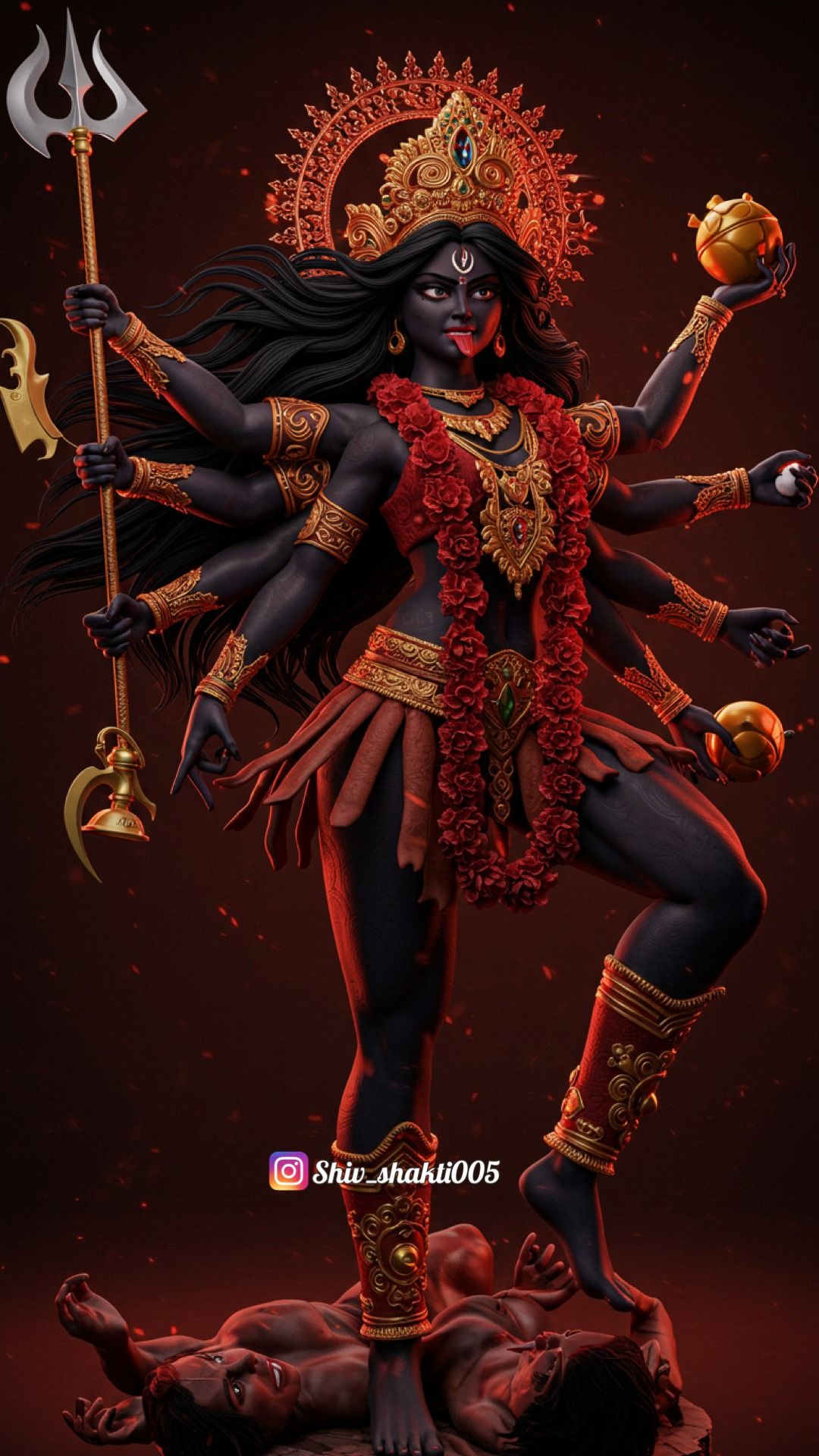 Mahakali Maa, the fierce goddess.