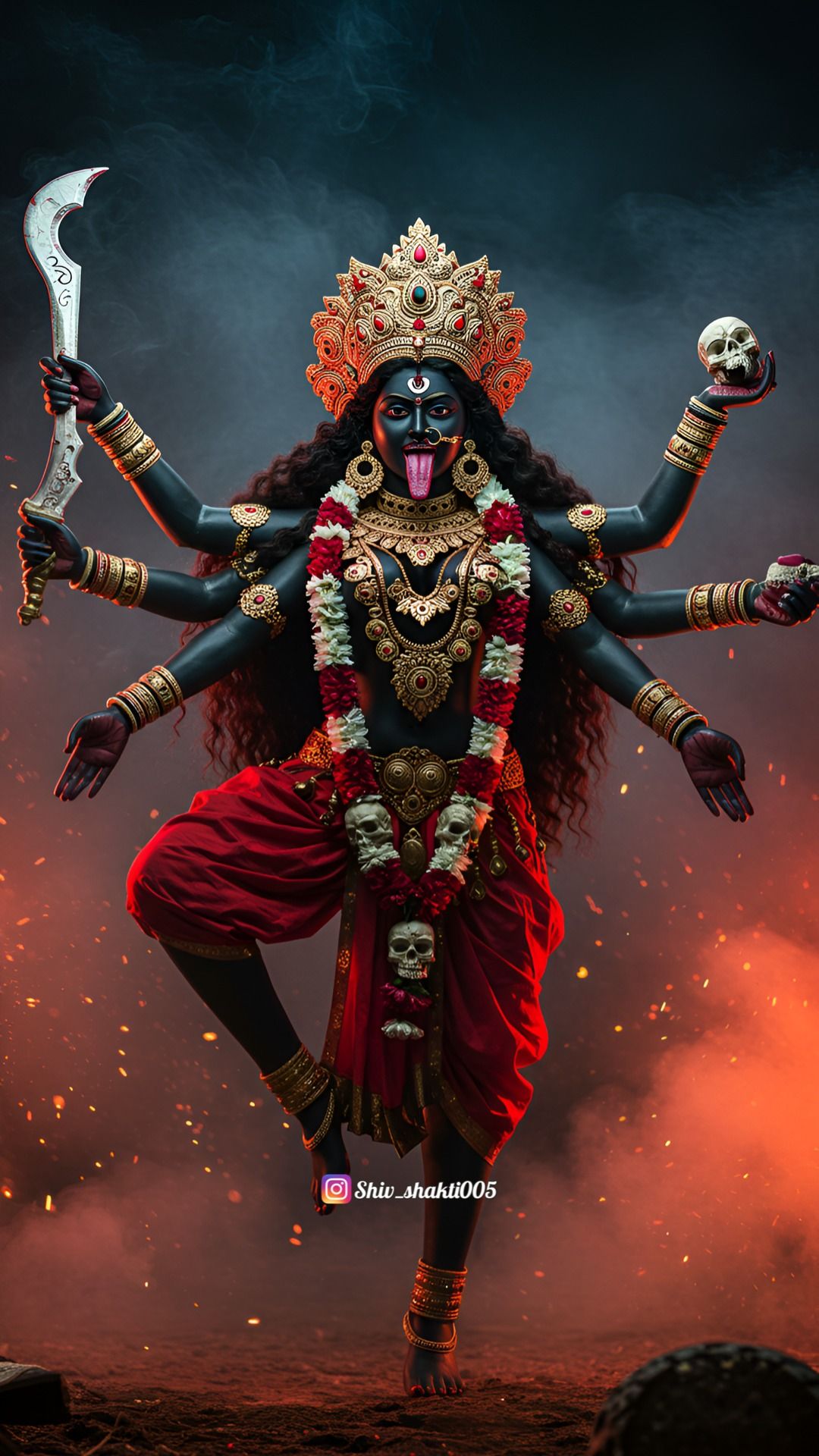 Powerful Mahakali Maa image for devotion.