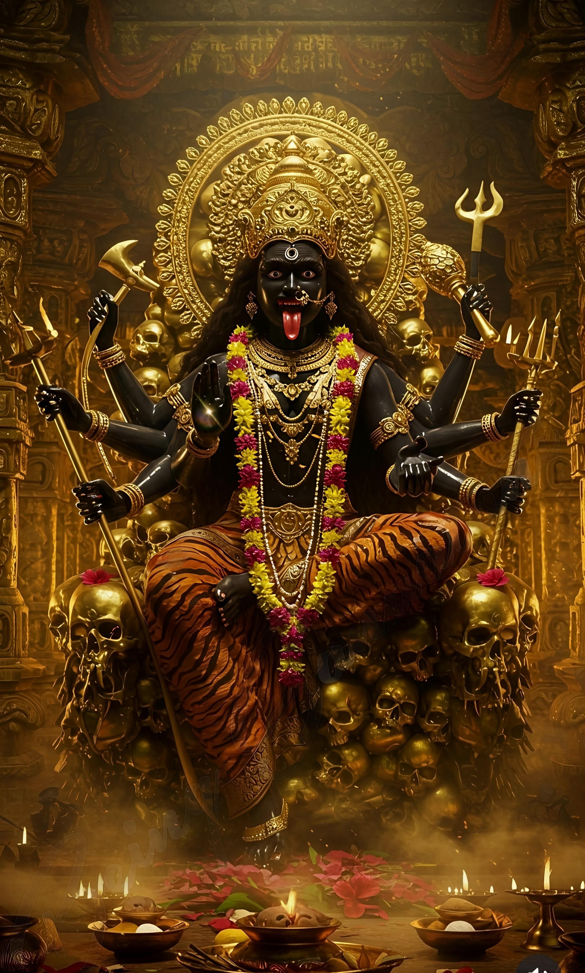 Powerful Mahakali Maa wallpaper for phone
