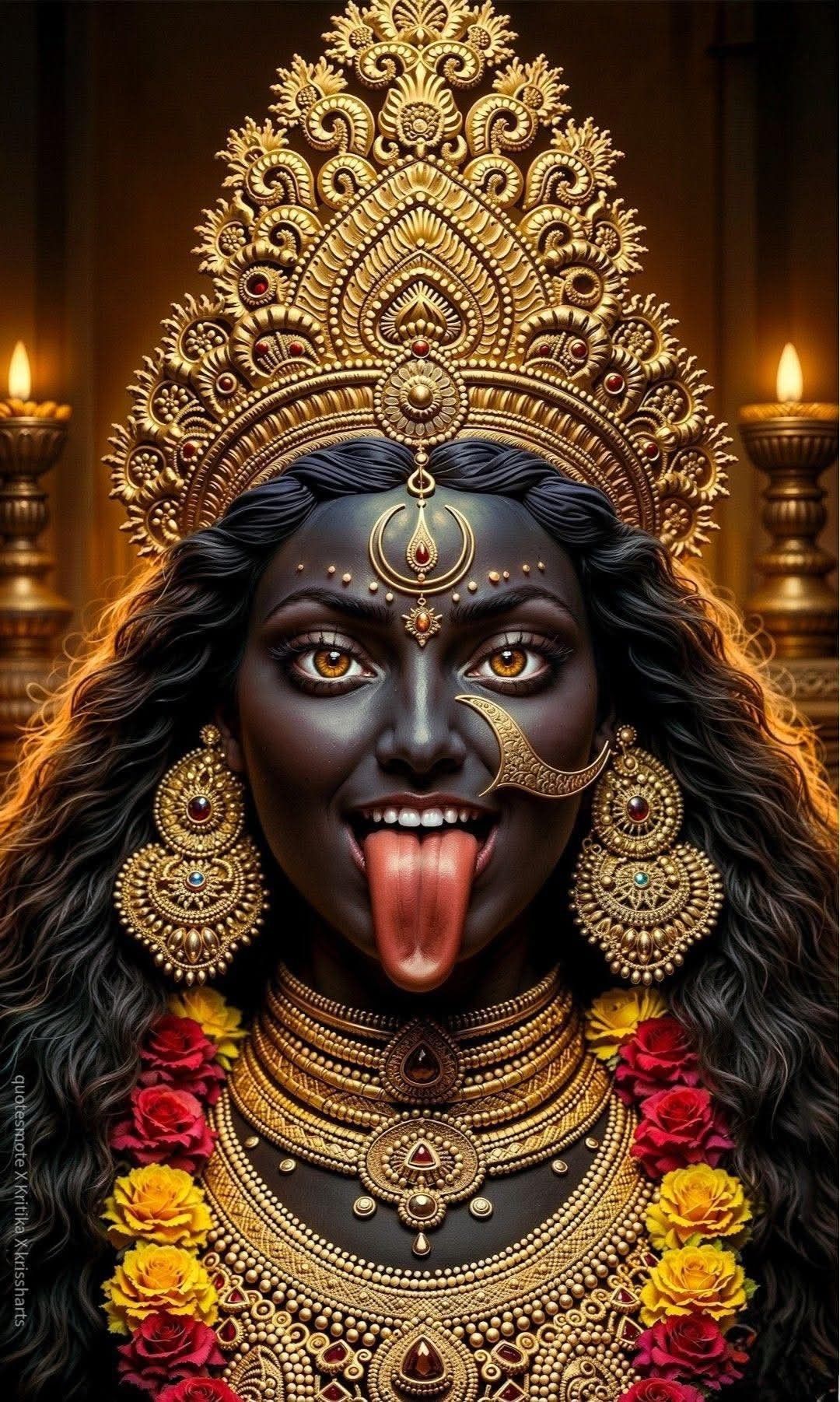 Powerful Mahakali Maa divine wallpaper