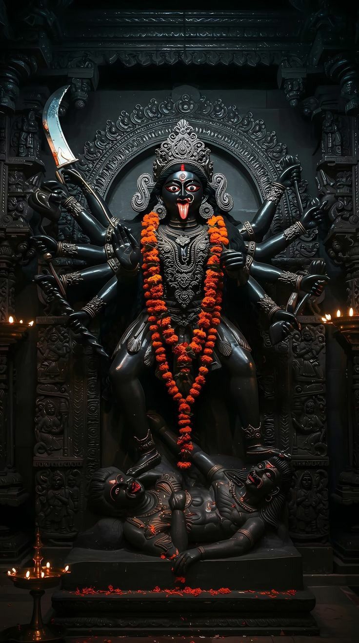 Goddess Kali statue in a temple
