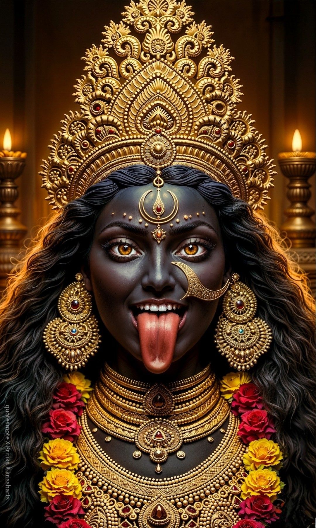 Mahakali Maa intense and powerful face
