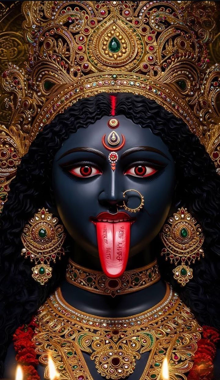 Mahakali Maa’s intense, powerful face