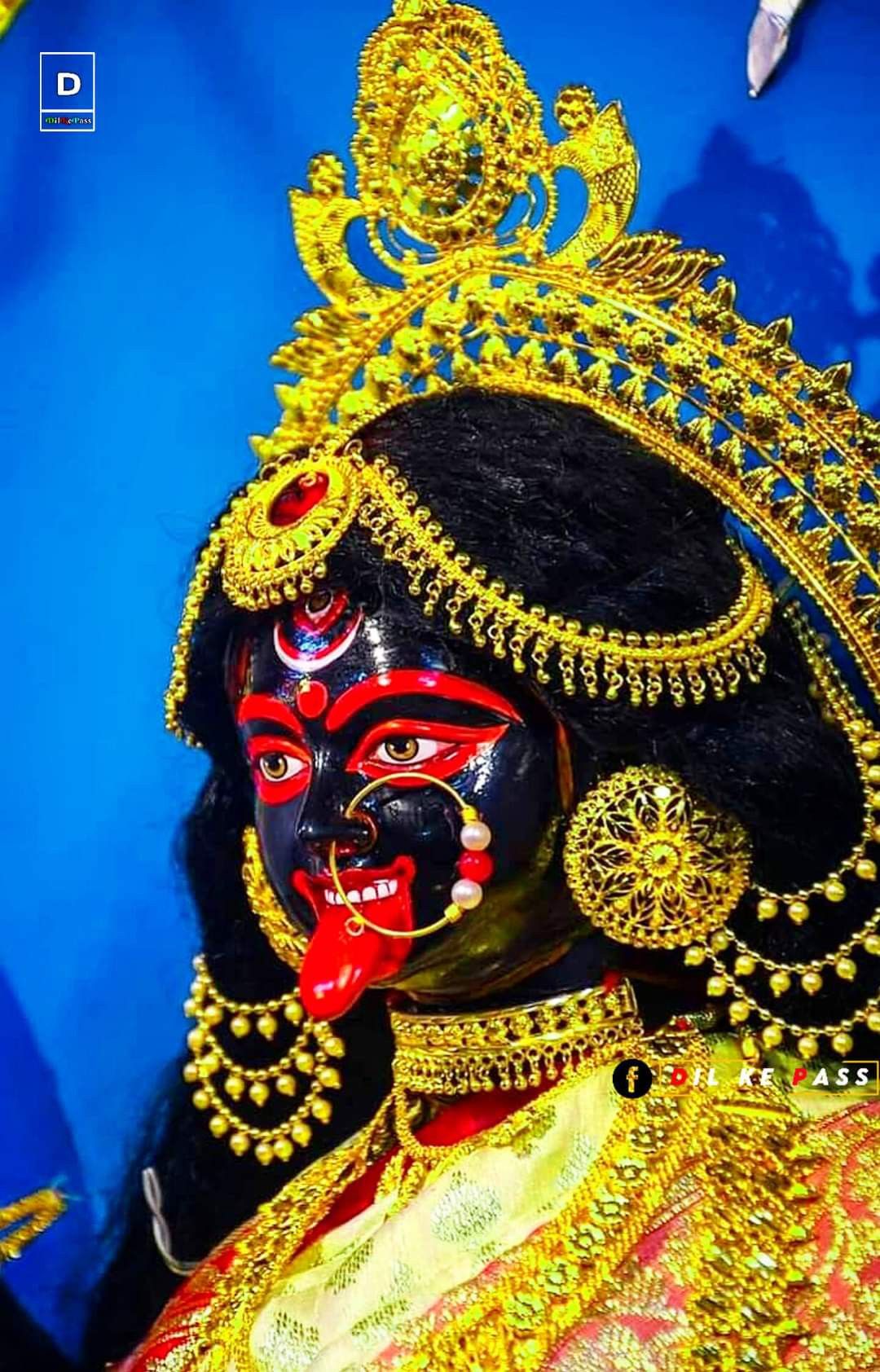Maa Kali intense close-up portrait