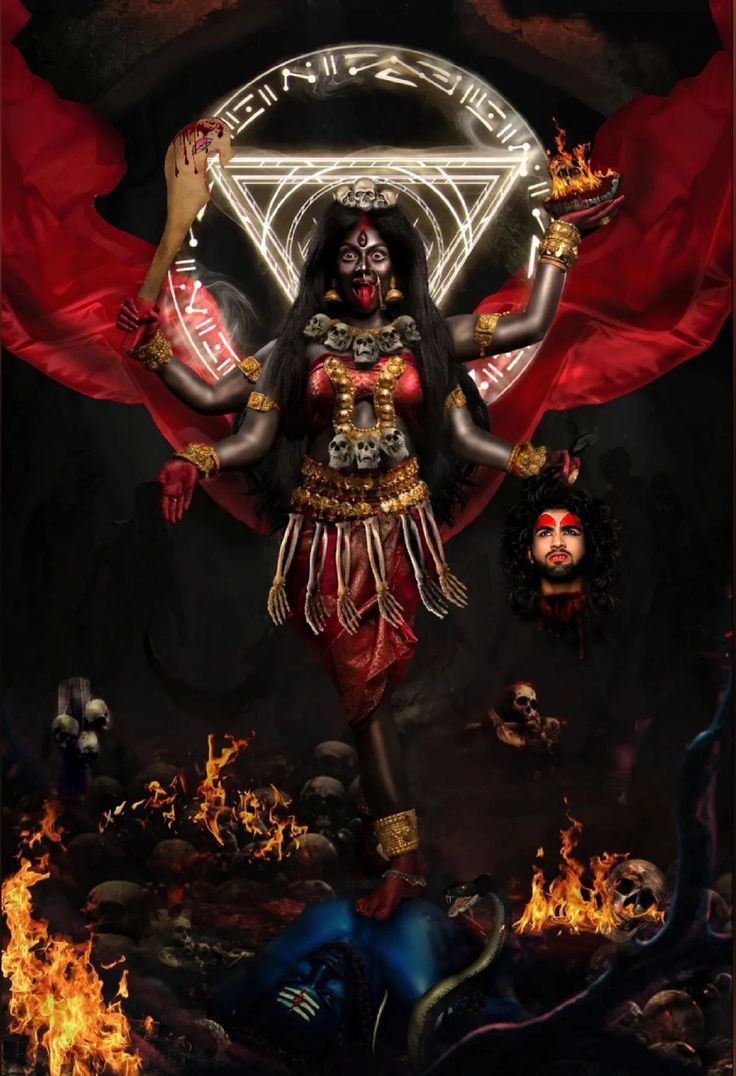 Mahakali Maa: fiery goddess of strength