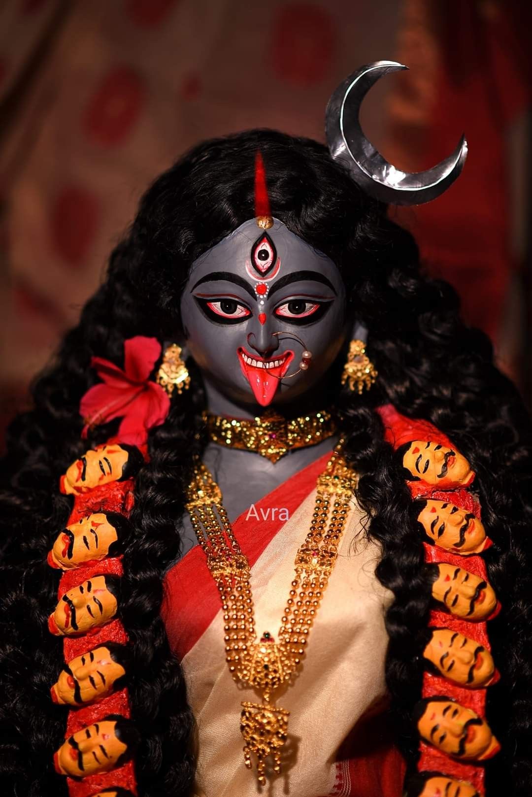 Mahakali Maa fierce goddess portrait