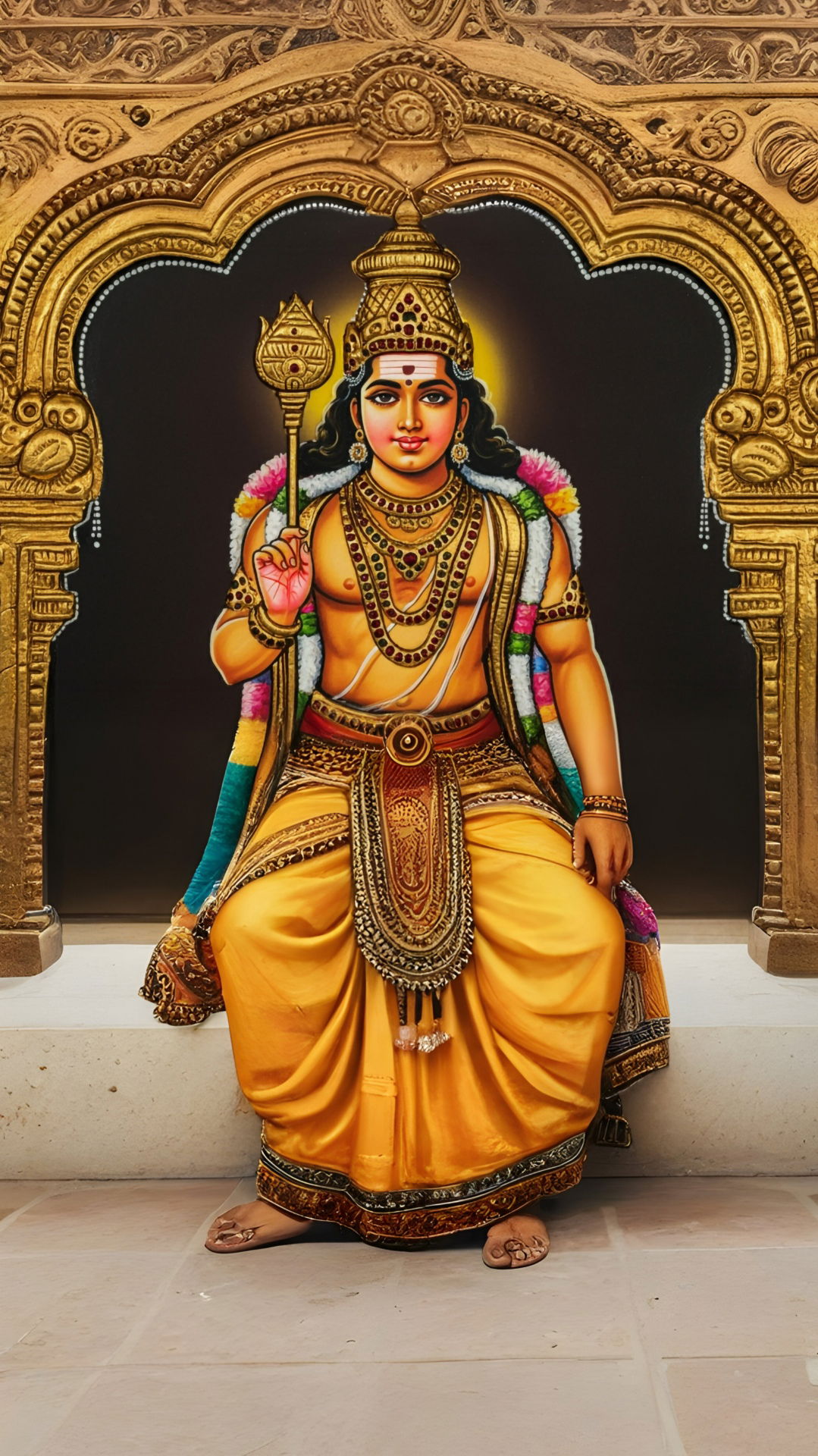 Lord Murugan with his spear
