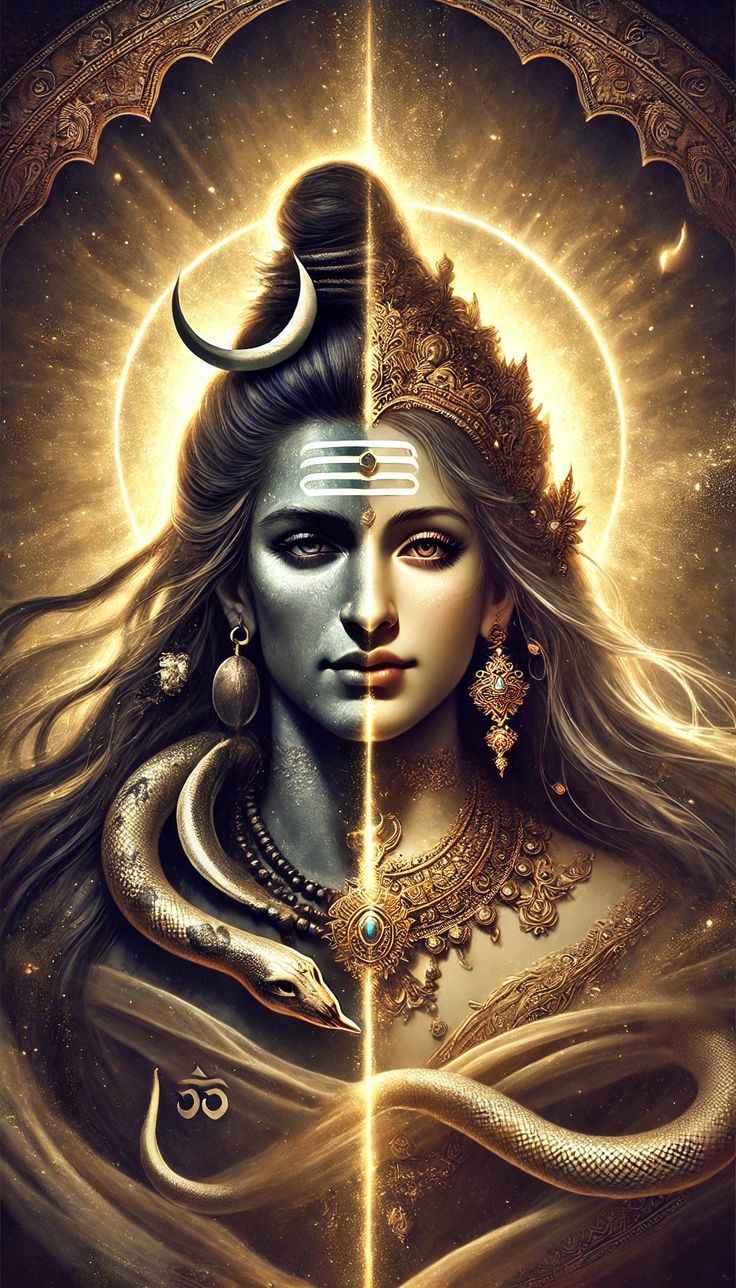 Ardhanarishvara: Shiva-Parvati united form