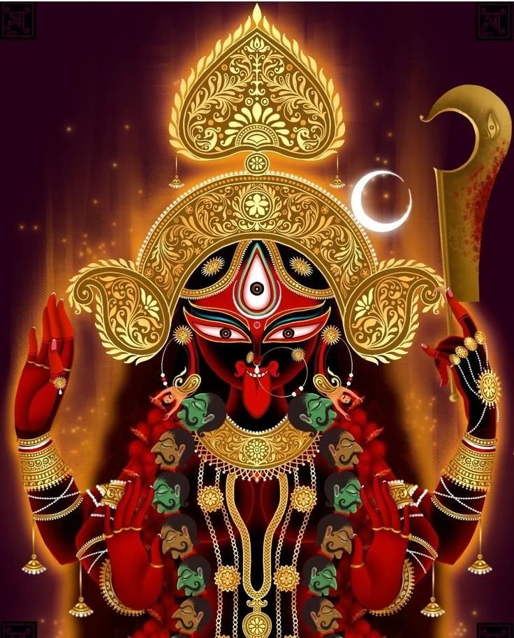 Fierce Parvati Maa (Kali) divine wallpaper