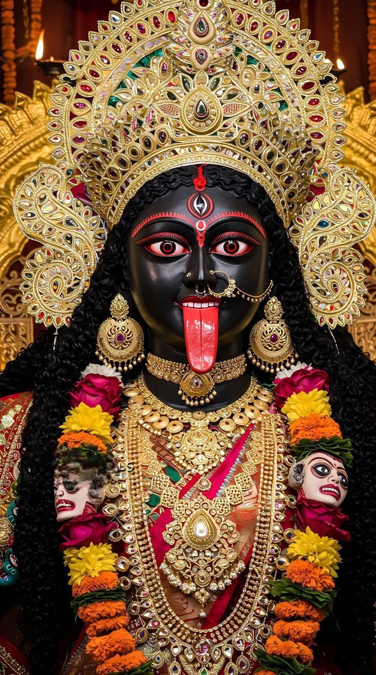 Goddess Kali with intense expression.