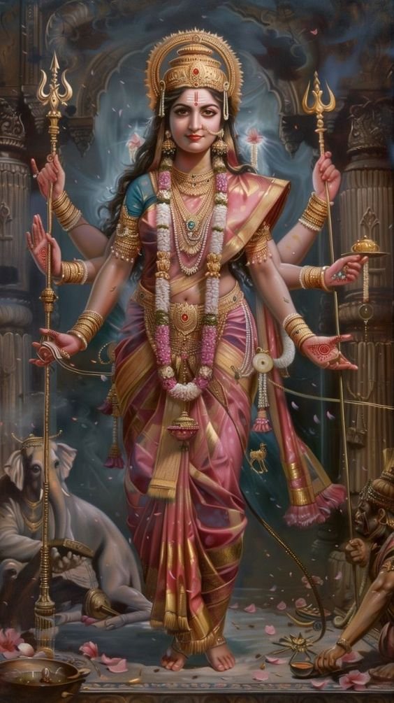 Powerful Parvati Maa divine wallpaper image