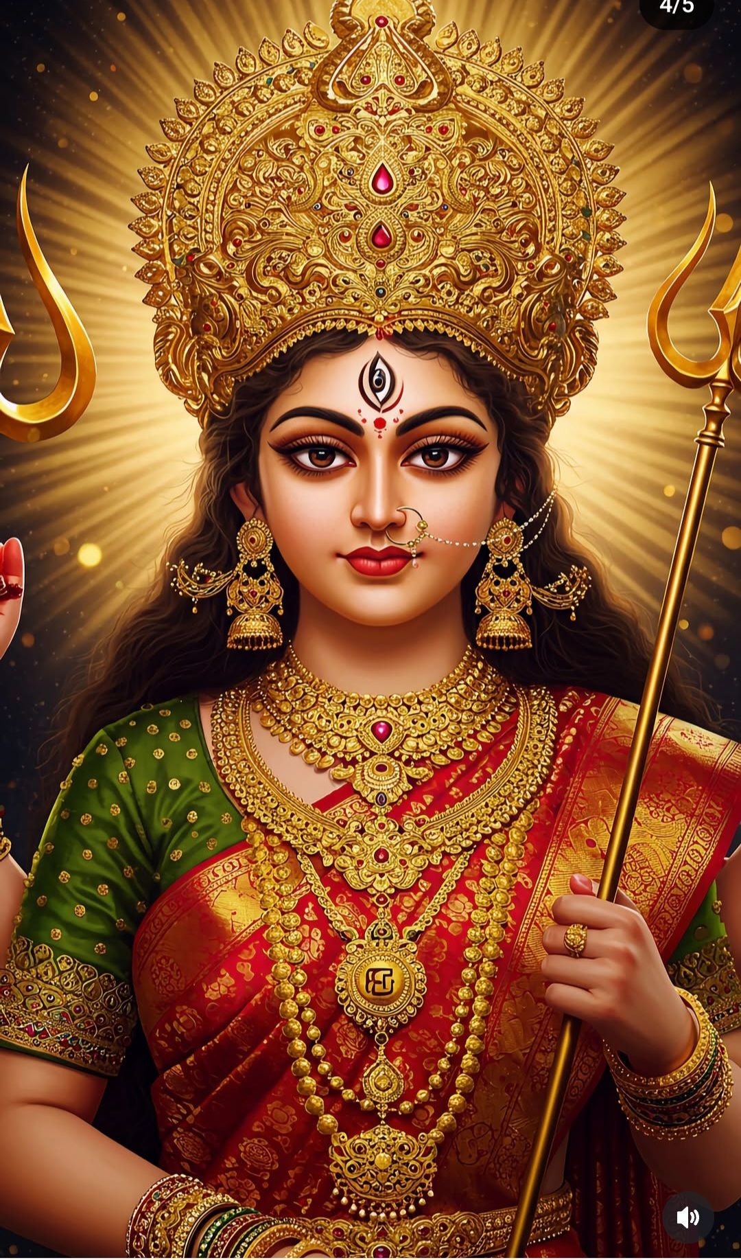 Parvati Maa radiant divine portrait