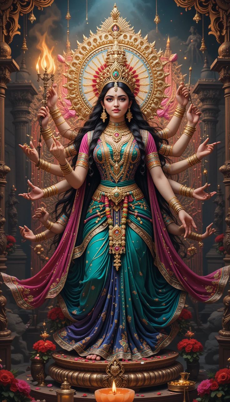 Devi Parvati Maa radiant divine goddess
