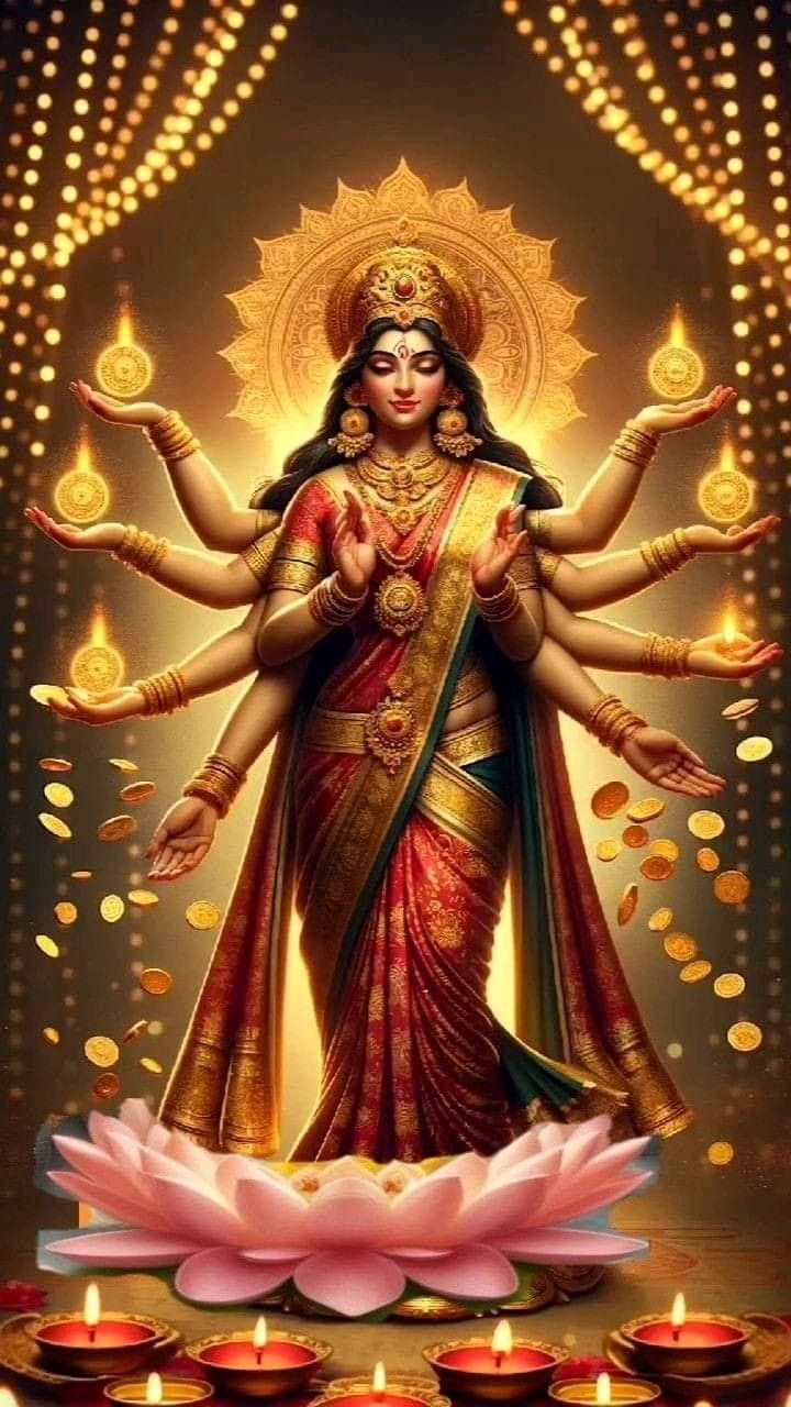 Parvati Maa showering golden blessings