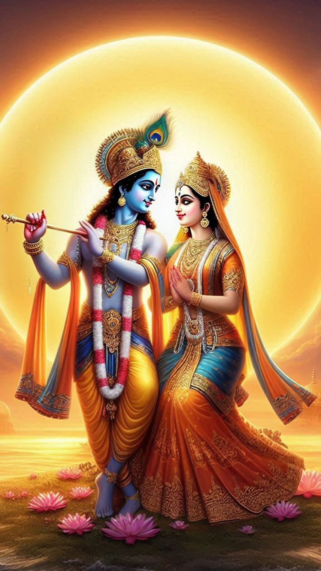 Radha Krishna eternal love divine couple
