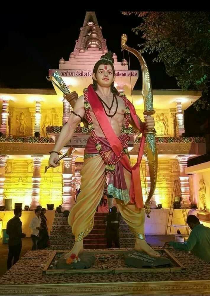Lord Ram statue at Ayodhya temple