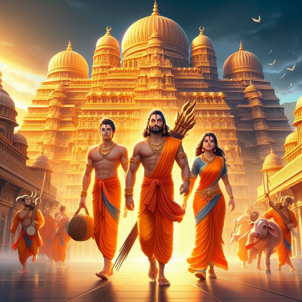 Ram, Sita, Lakshman return to Ayodhya