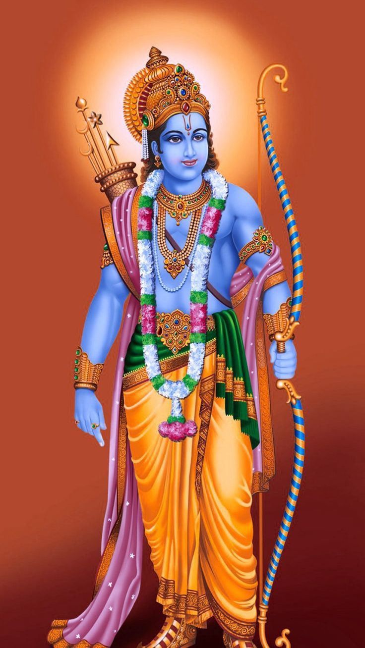 Lord Ram with bow and arrow