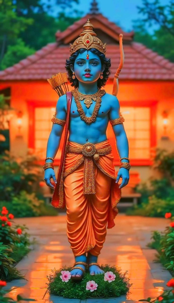 Young Ram standing with bow and arrow