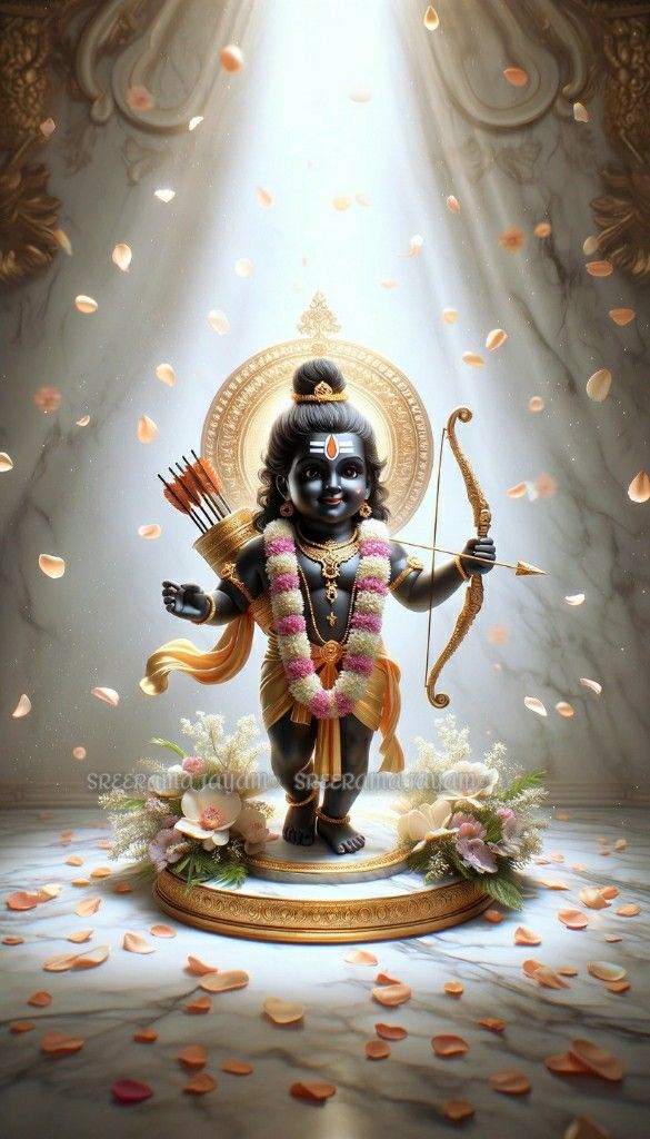 Young Ram holding bow and arrow