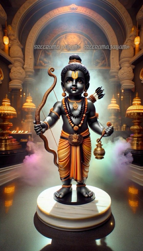 Young Ram with bow and arrow