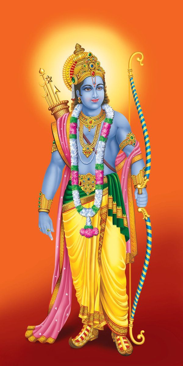 Lord Ram with bow and arrow