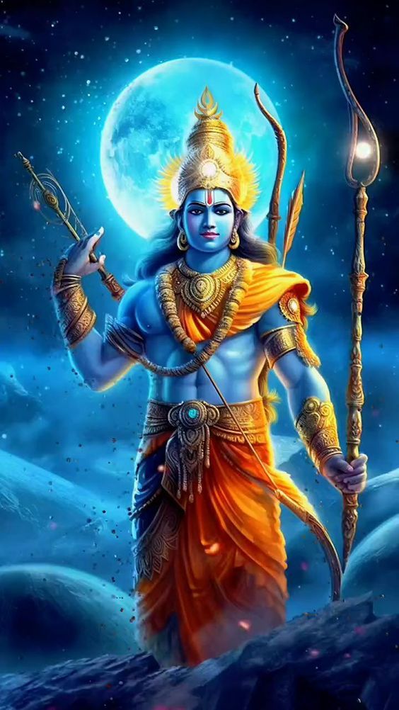 Lord Ram with bow, divine protector