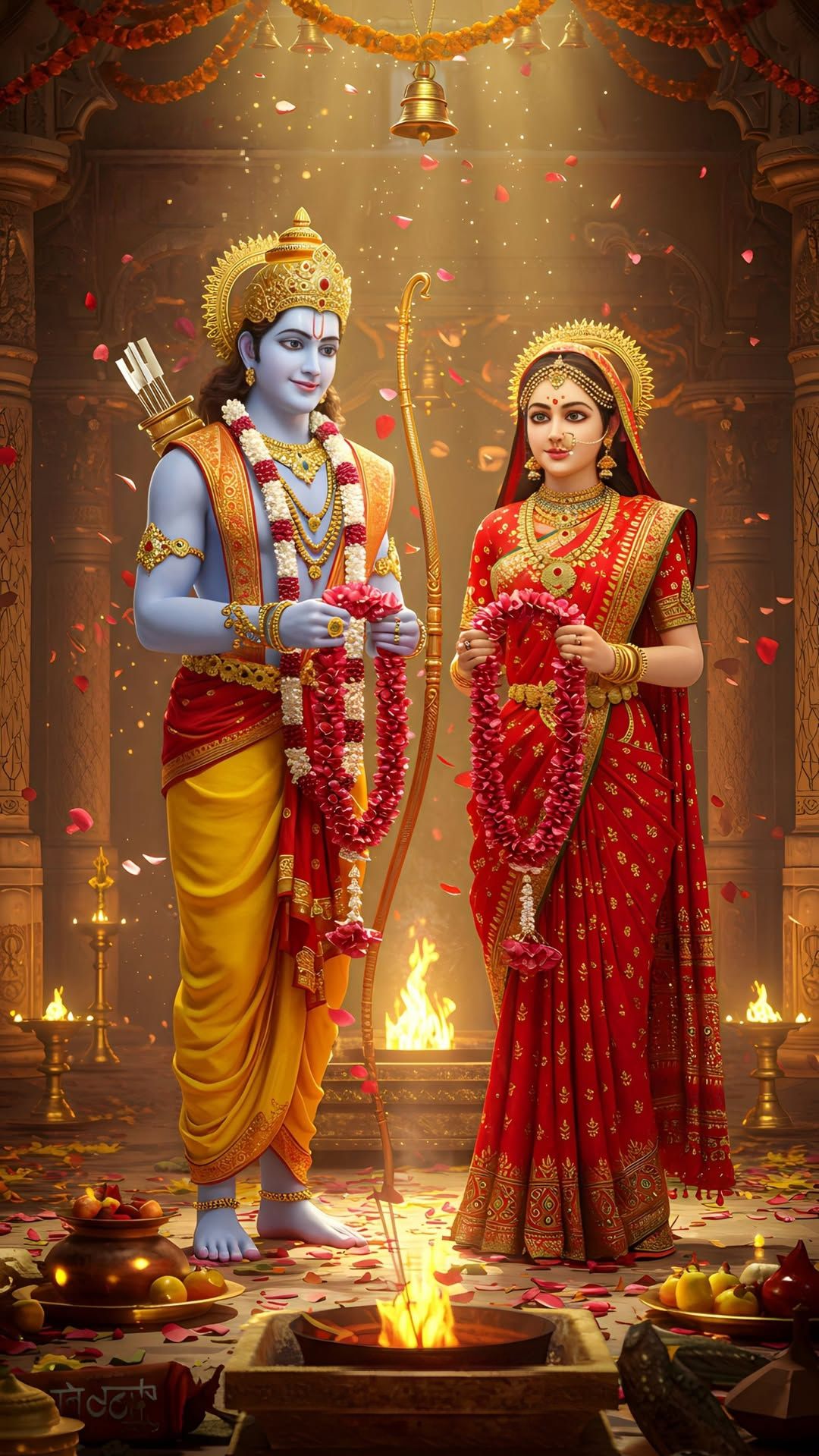Lord Ram and Sita divine couple