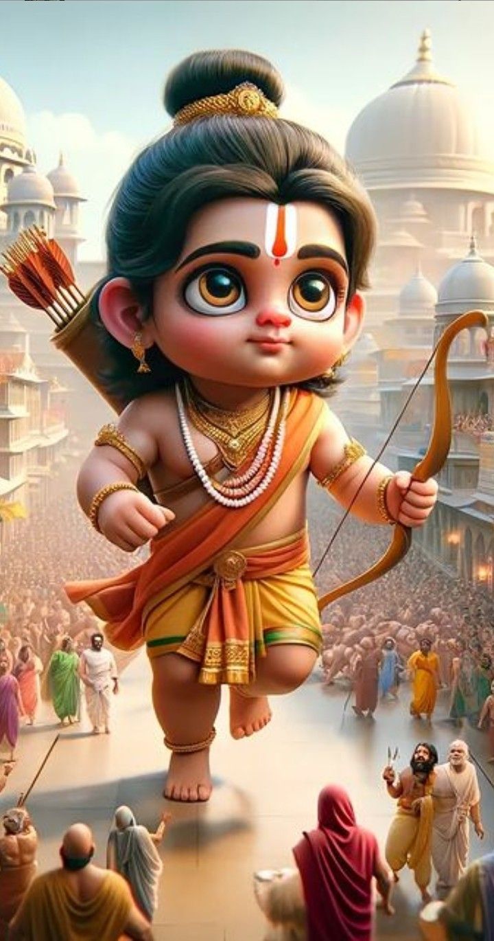 Young Ram with bow and arrow