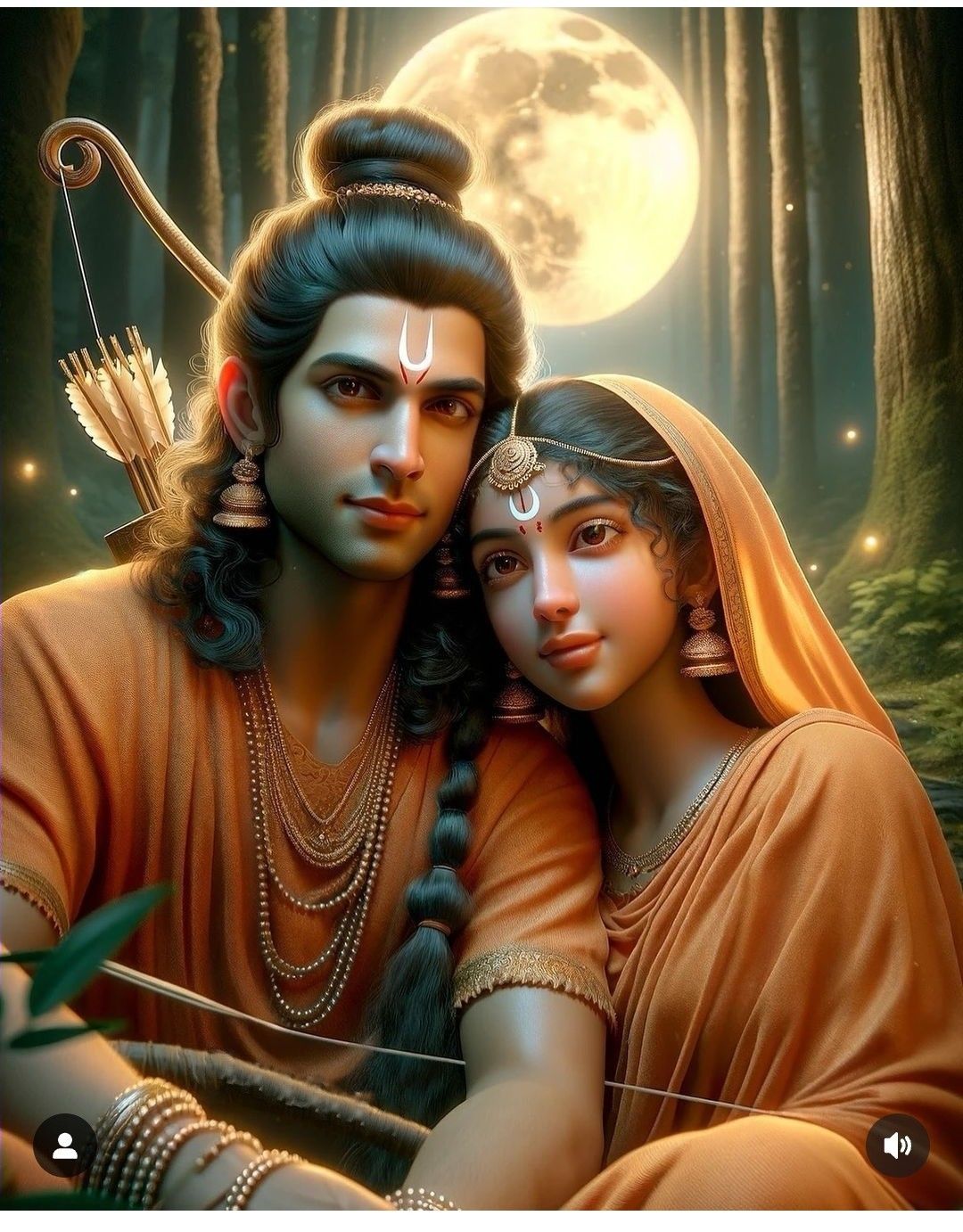 Ram Sita and Lakshman in forest