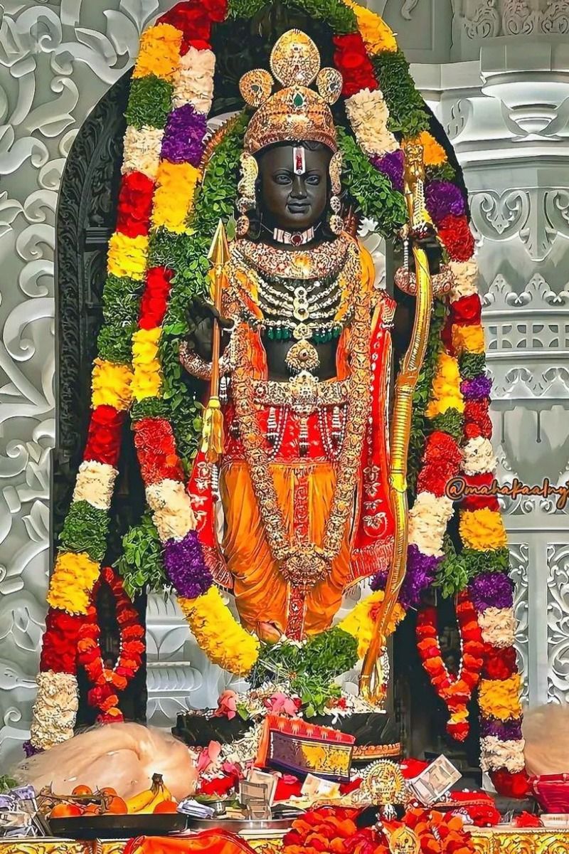 Lord Ram with bow and arrow