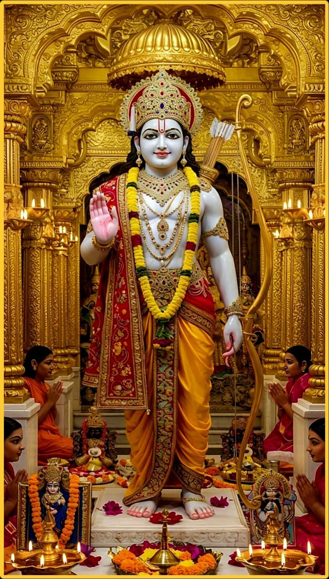 Lord Ram statue in golden temple