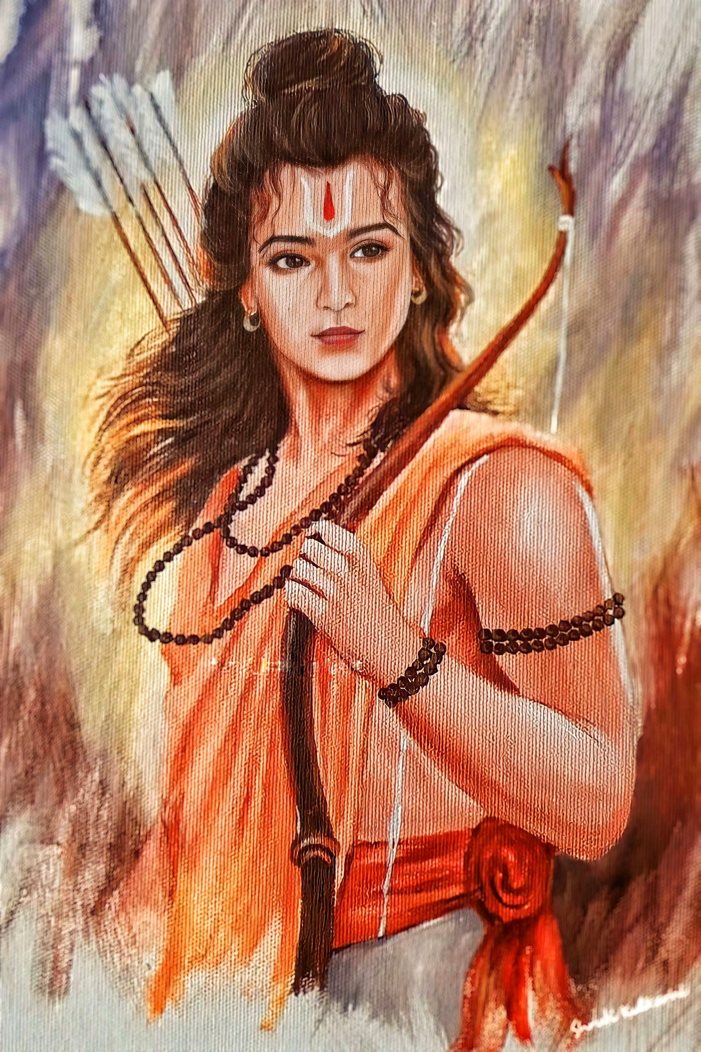 Lord Ram, bow and arrow, divine warrior