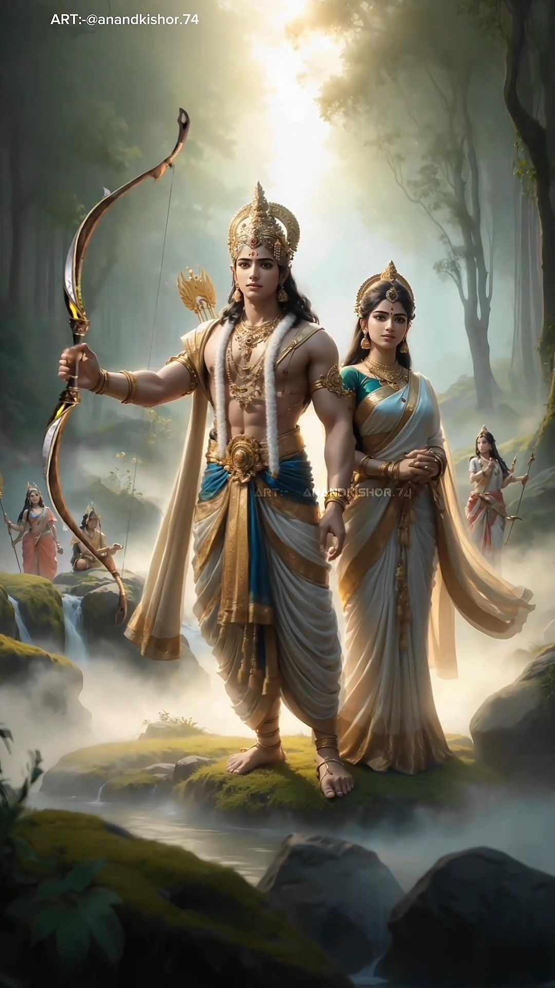 Ram Sita Lakshman forest divine couple