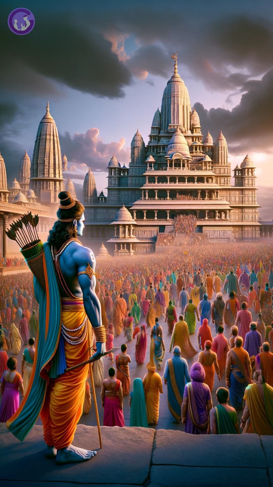 Lord Ram welcomes home to Ayodhya.