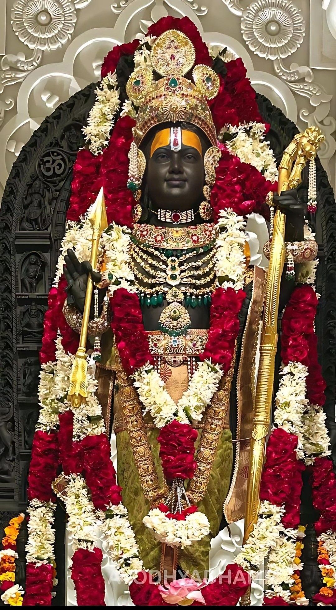 Lord Ram with bow and arrow portrait