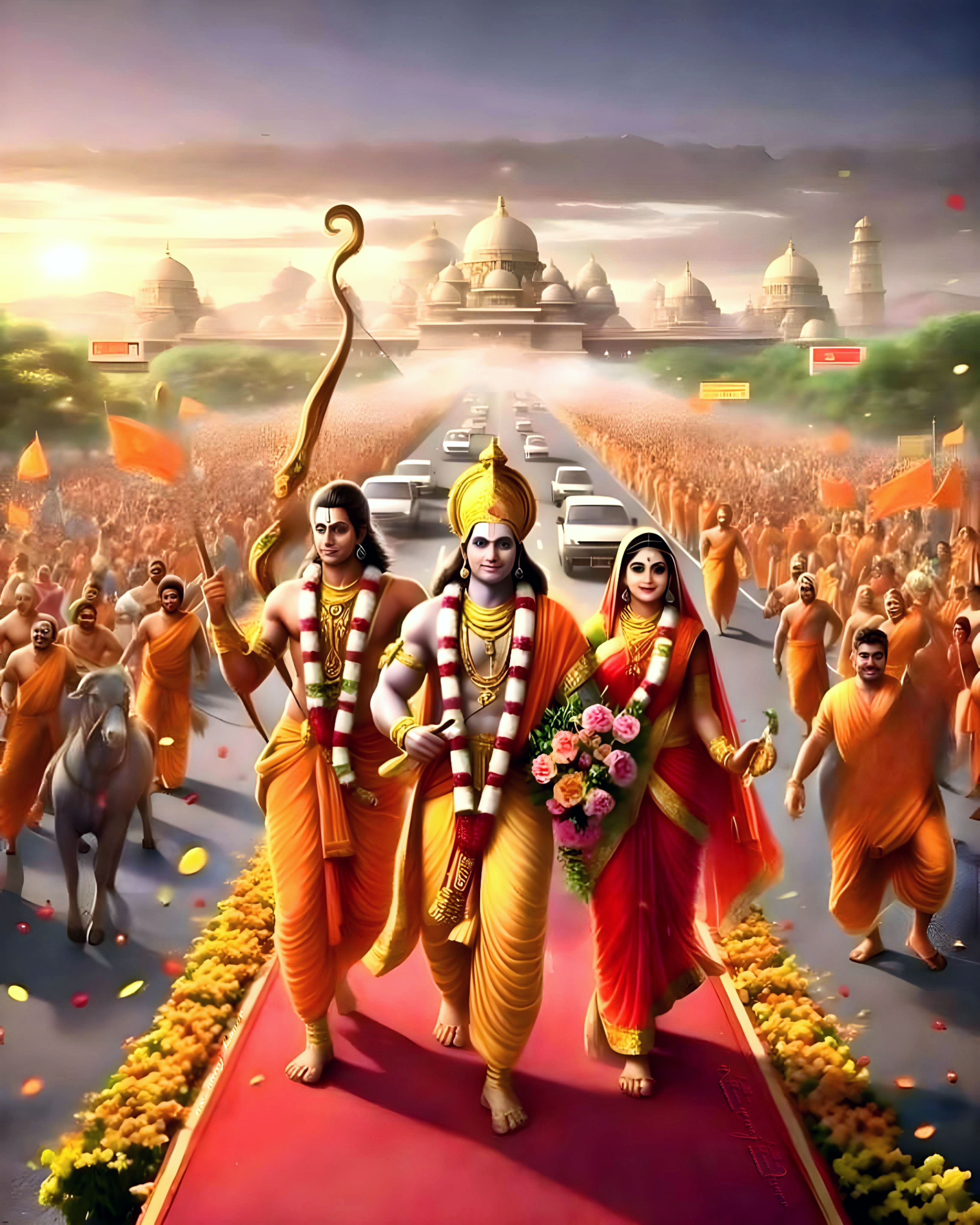 Ram Sita Lakshman return to Ayodhya
