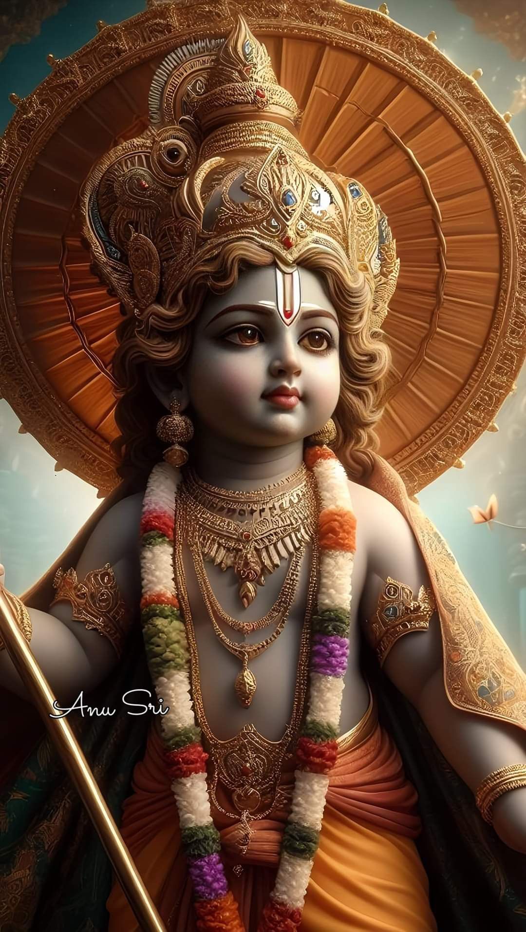 Lord Ram portrait divine hindu deity