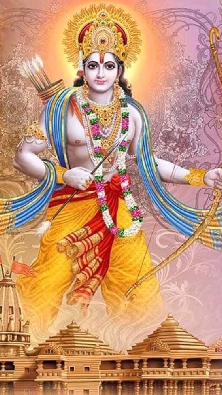 Lord Ram with bow and arrow
