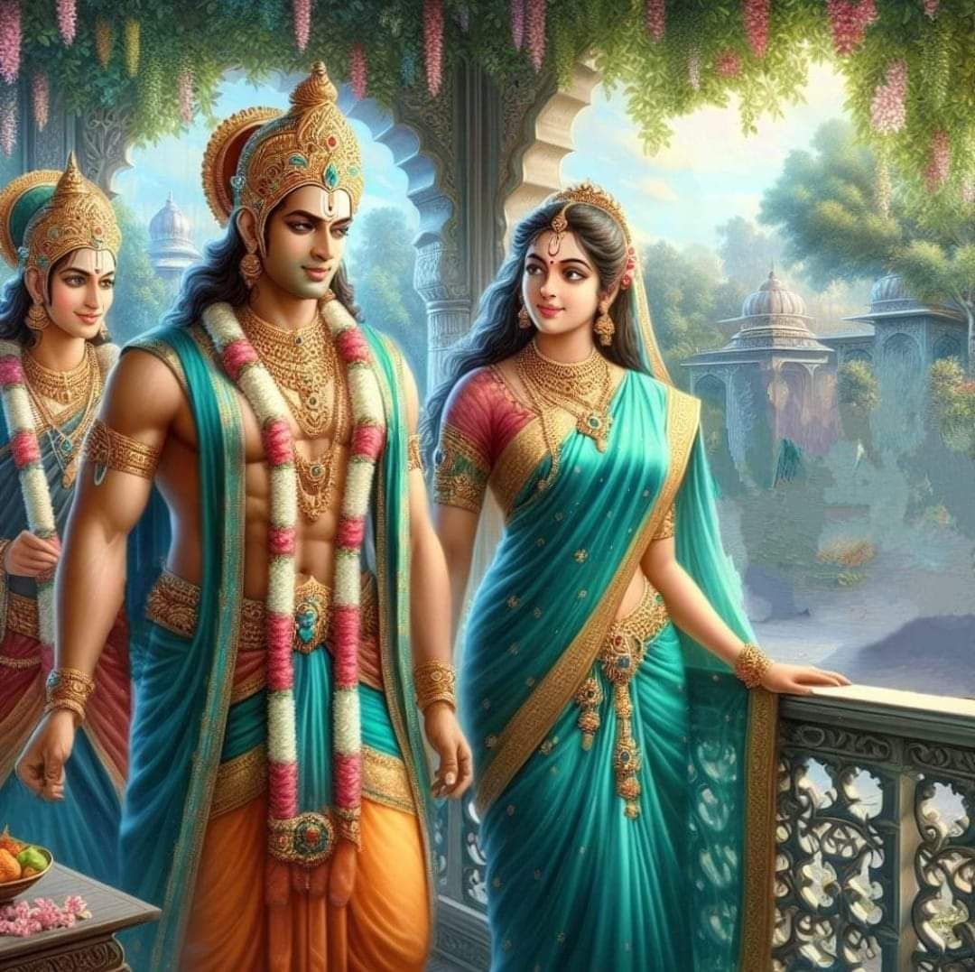 Lord Ram with Sita and Lakshman