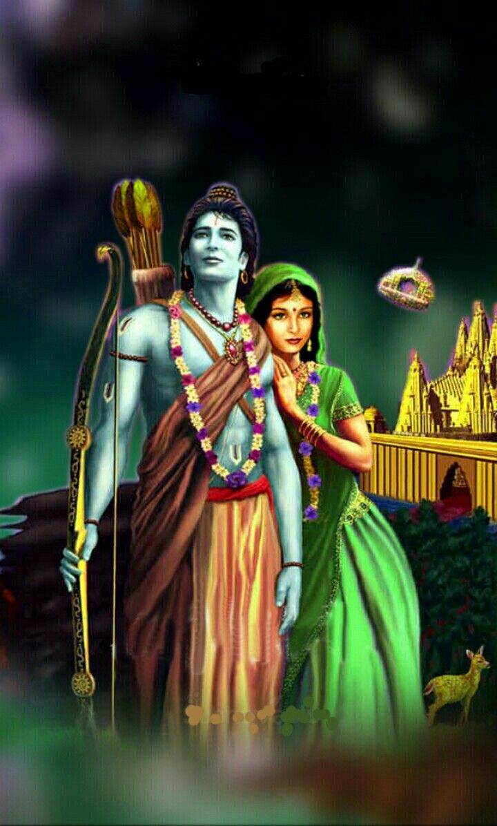 Lord Ram and Sita divine wallpaper