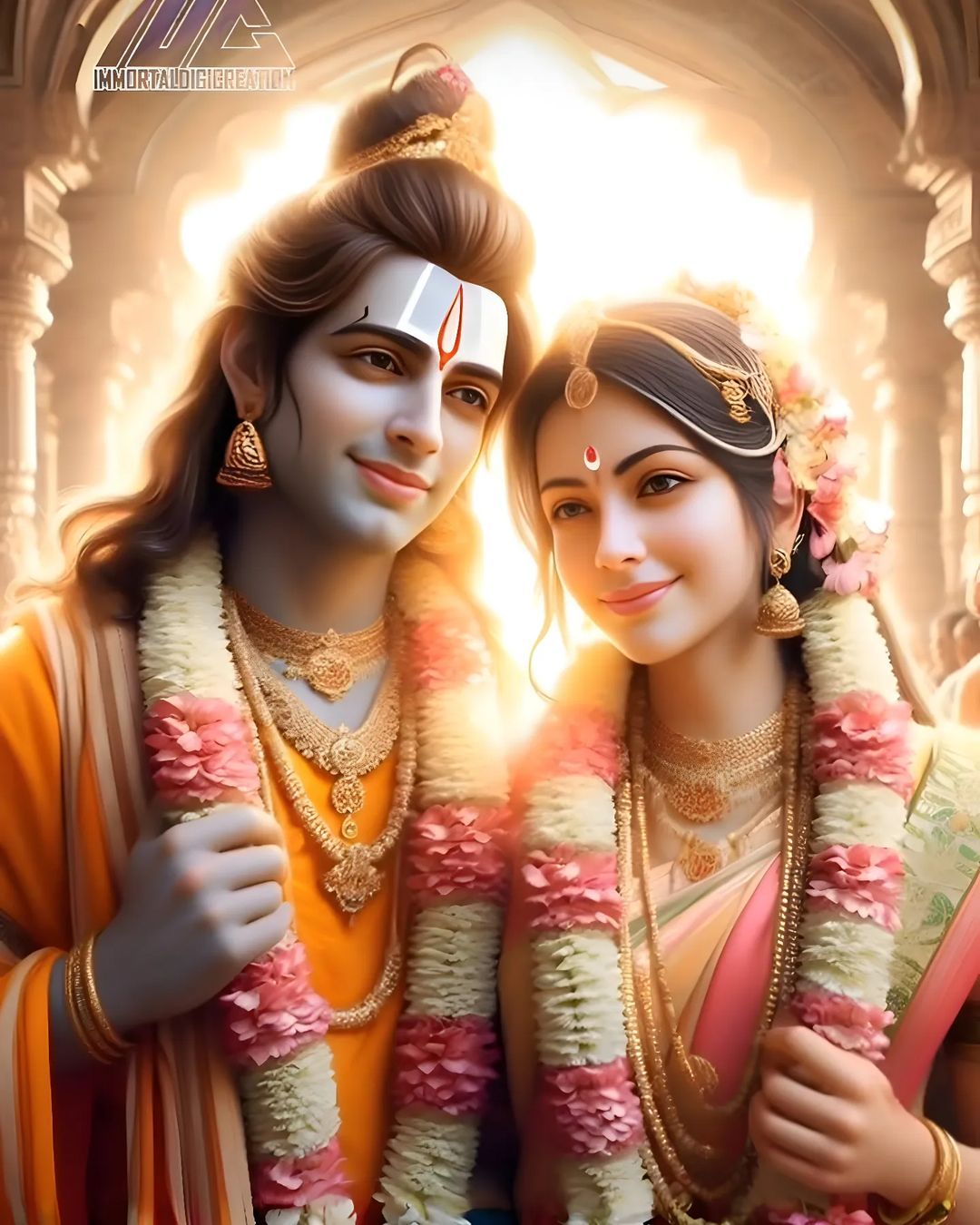 Lord Ram and Sita, divine couple