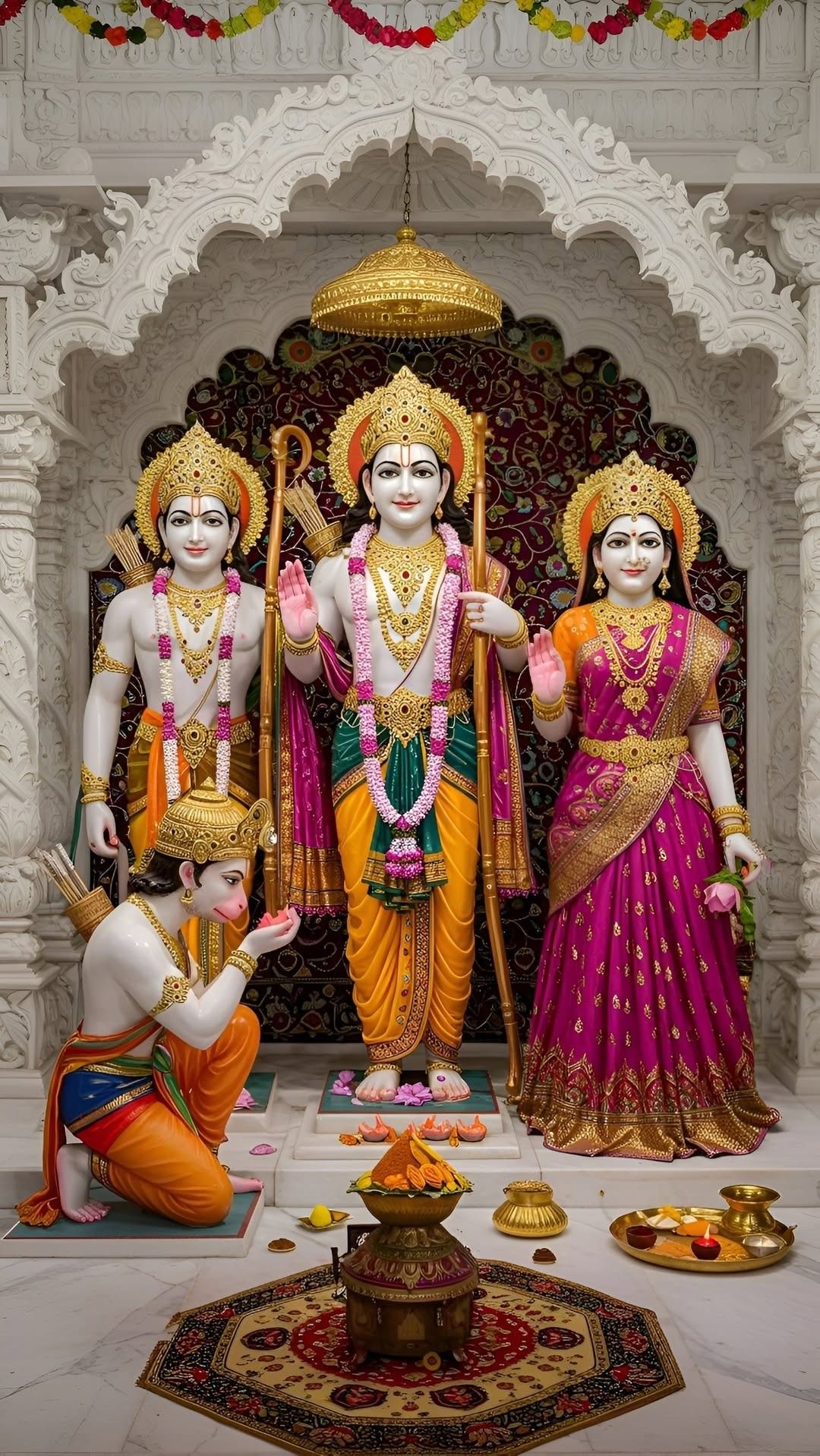 Lord Ram family temple statue worship