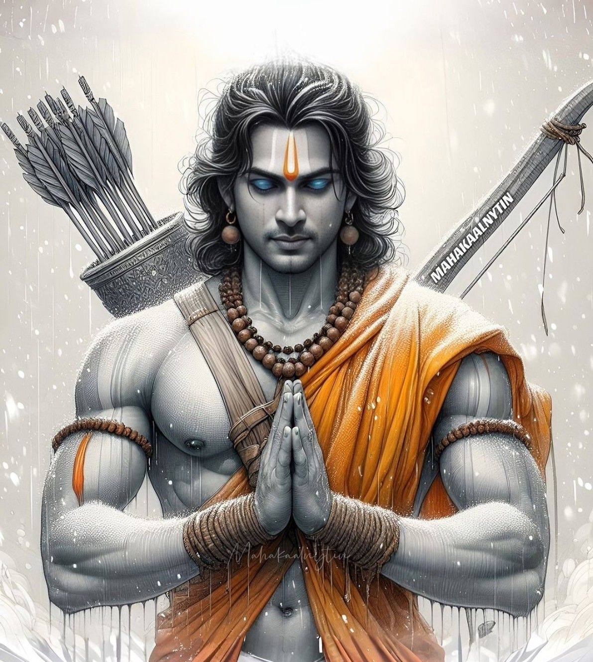 Lord Ram in prayerful pose