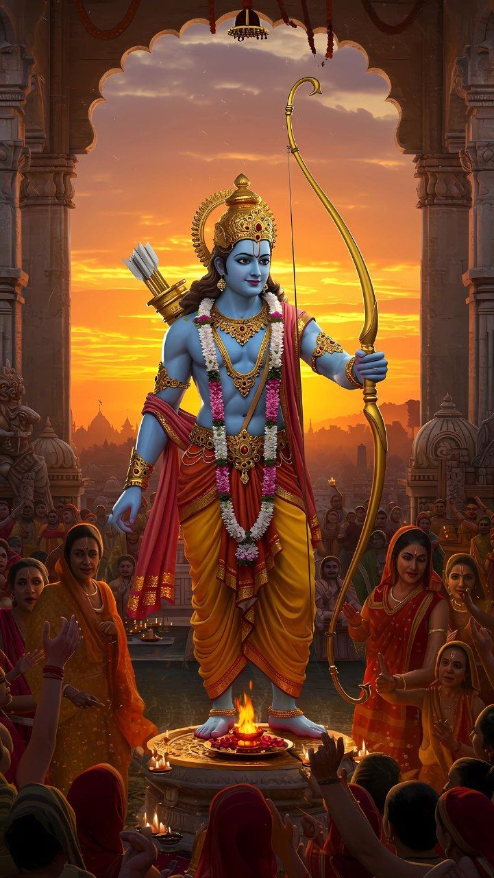 Lord Ram preparing for yagna