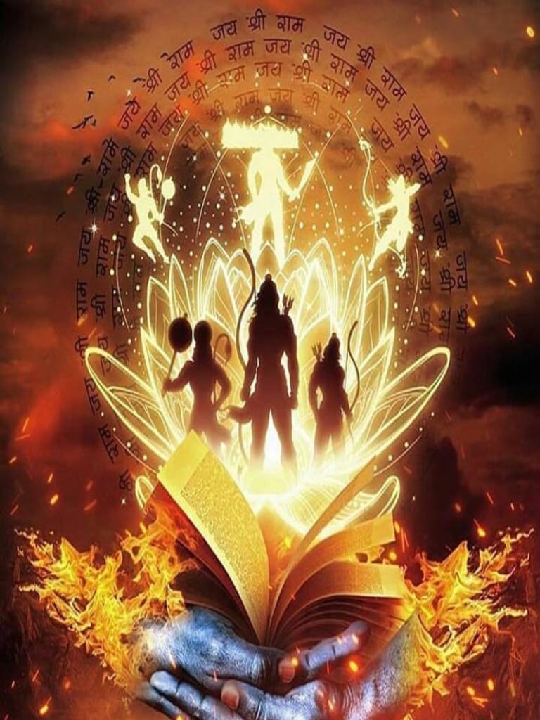 Lord Ram with family emerges from book