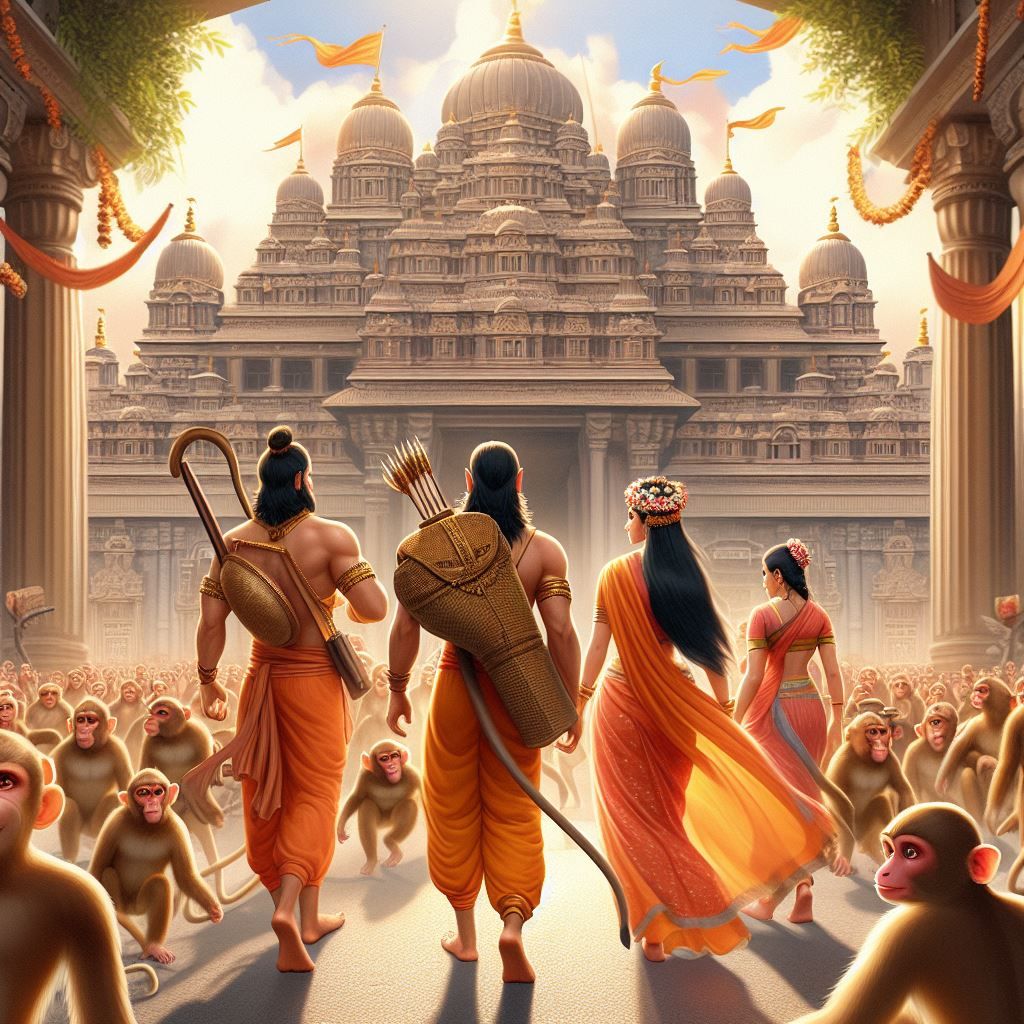 Lord Ram returns to Ayodhya with devotees