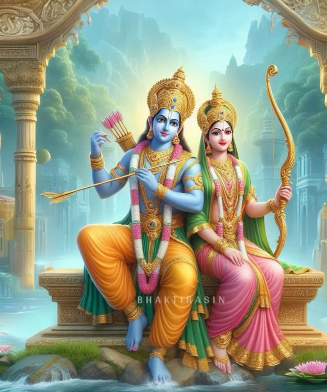 Lord Ram Sita Lakshman divine family