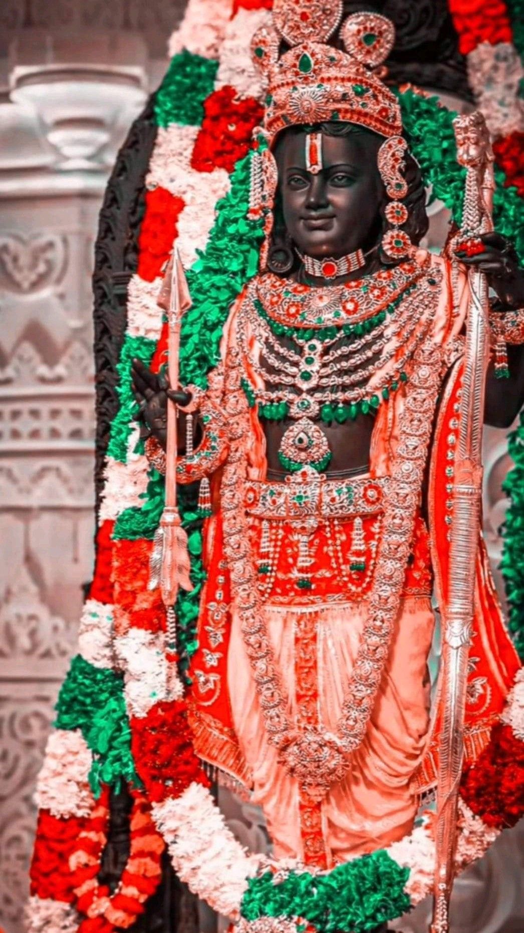 Lord Ram with bow and arrow