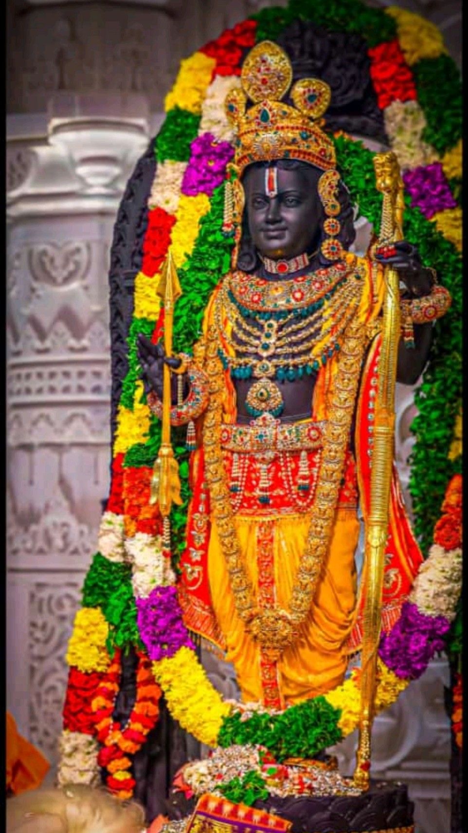 Lord Ram Tirupati Balaji golden statue